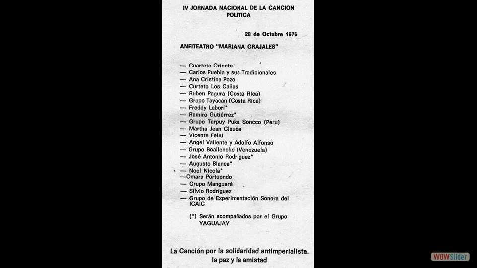 Festival Cuba - 1976